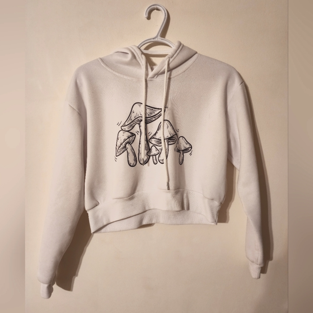 2 for$15 Mushroom crop hoodie